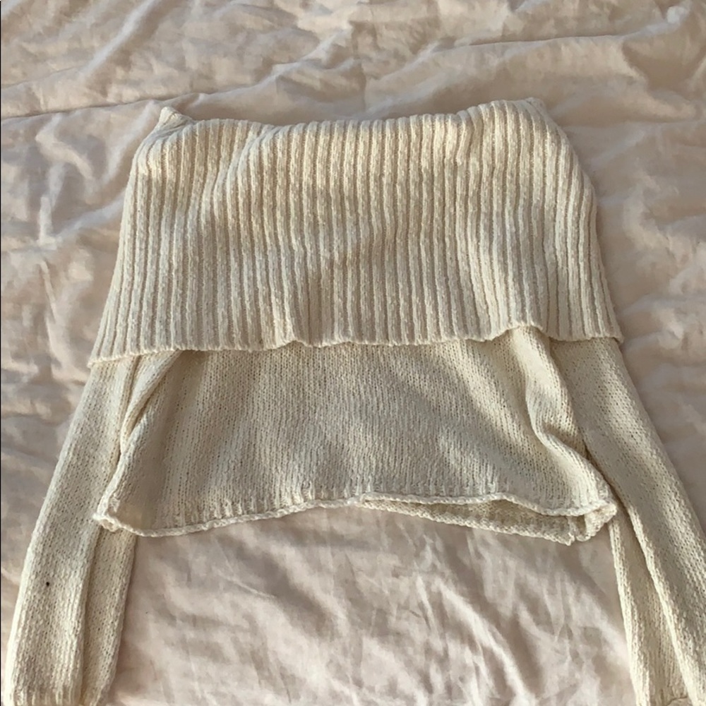 Crop Off the Shoulder Sweater
